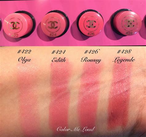 chanel lipstick color swatches